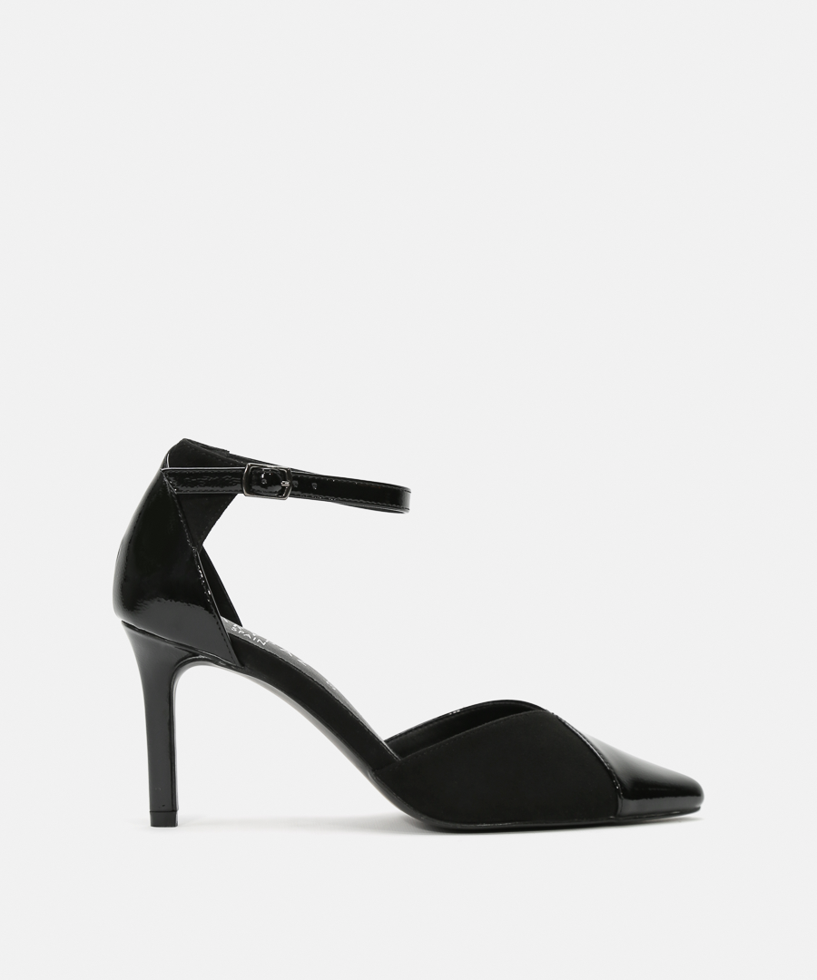 Sapatos salto biqueira combinada image number null